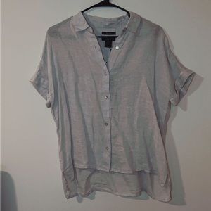 RACHEL Rachel Roy short sleeve button down NWT